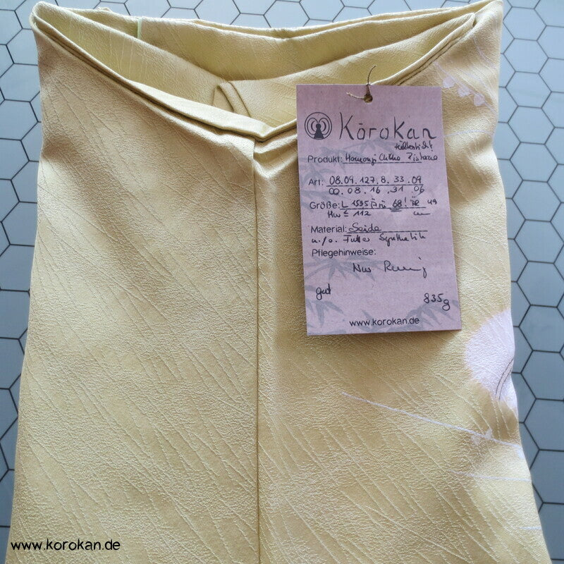 Homongi Kimono Schmetterlingswolken in Seidendamast