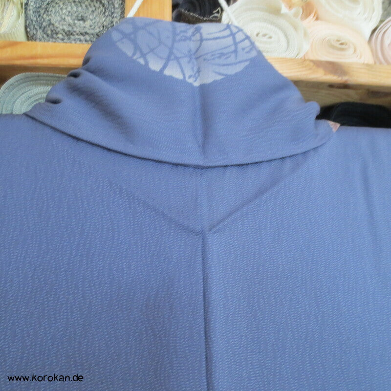 Mondkreise auf grau - lila Komon Kimono