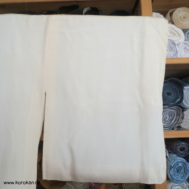 Nakagi Iromuji Kimono, naturweißer Seidencrepe