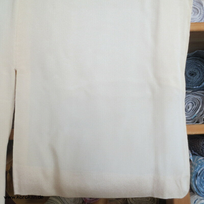 Nakagi Iromuji Kimono, naturweißer Seidencrepe