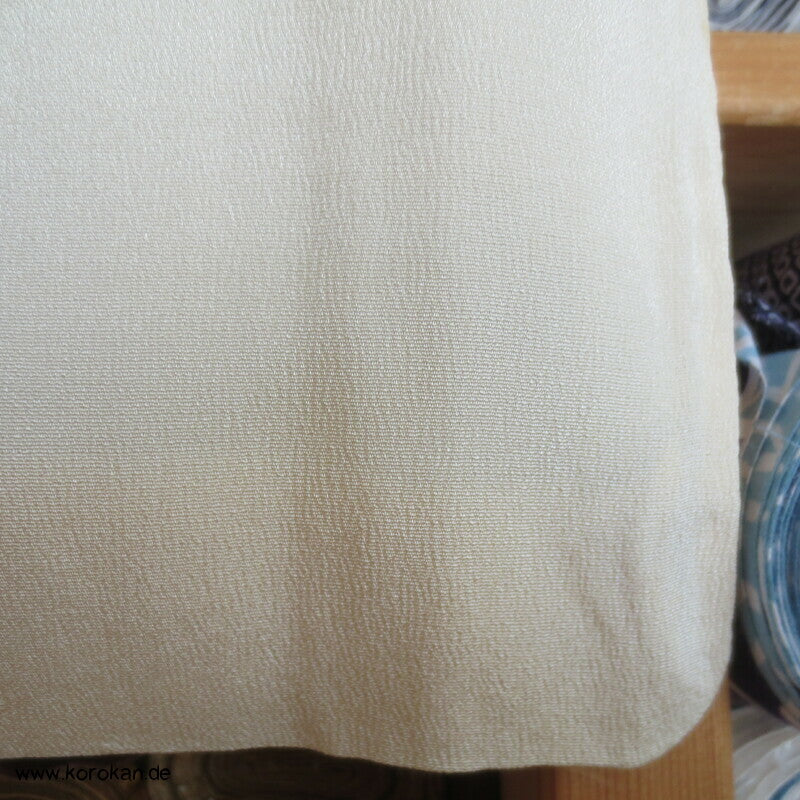 Nakagi Iromuji Kimono, naturweißer Seidencrepe