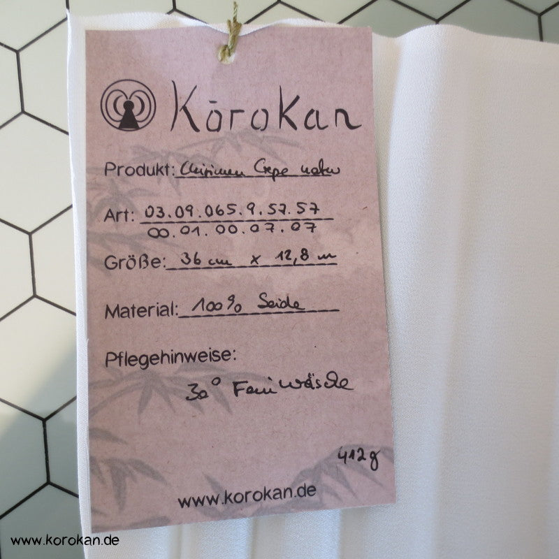 japanische natur Kimono Chirimen Crepe Seide - schlicht