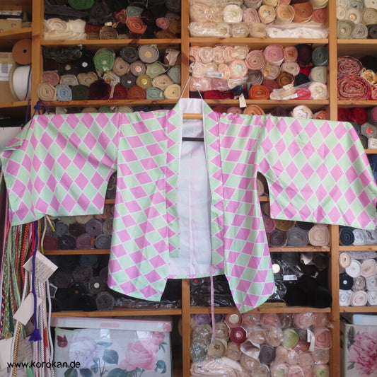 Dochugi Kimono Fasching Jacke, Diamantmuster