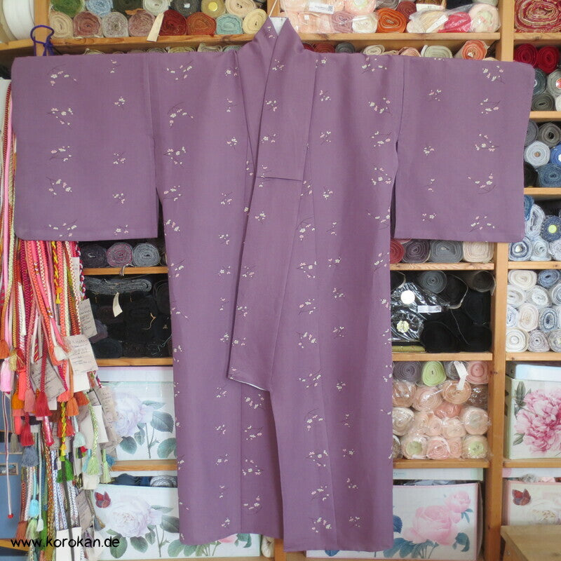 Blümchen Crepe Hitoe Komon Kimono