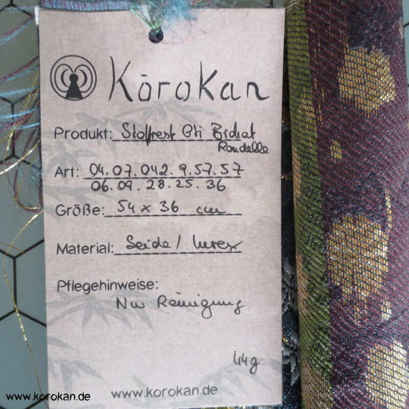 Rondelle fein und zart Kimono Seiden Obi Brokat