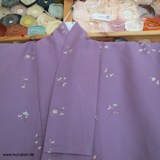 Blümchen Crepe Hitoe Komon Kimono