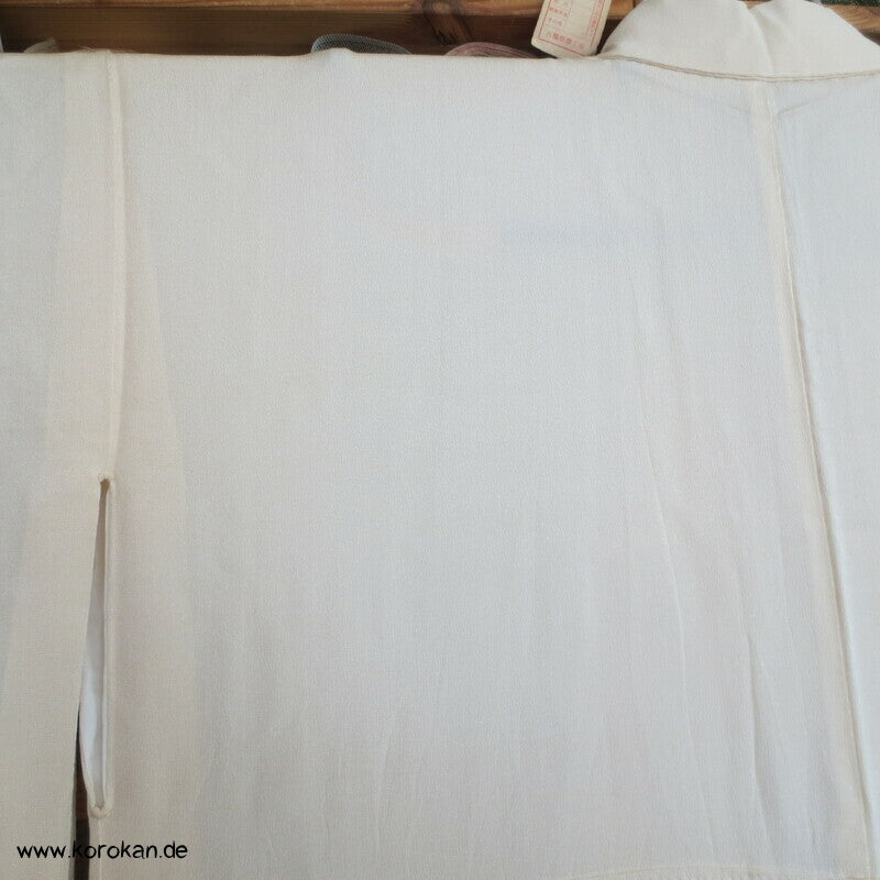 Nakagi Iromuji Kimono, naturweißer Seidencrepe