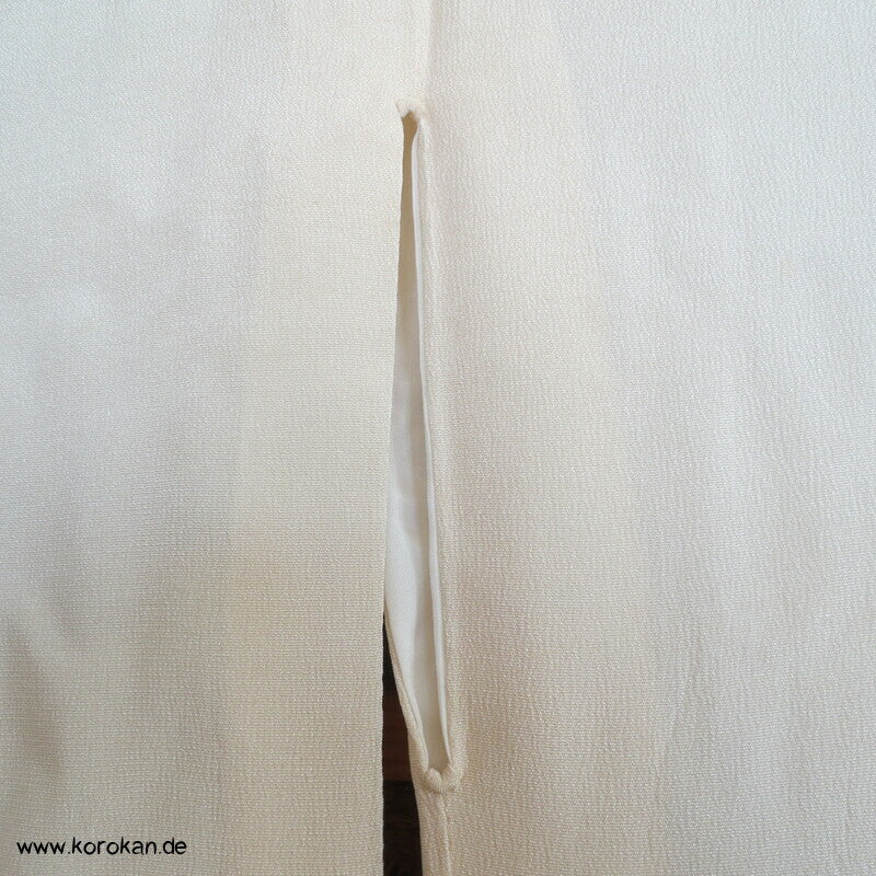 Nakagi Iromuji Kimono, naturweißer Seidencrepe