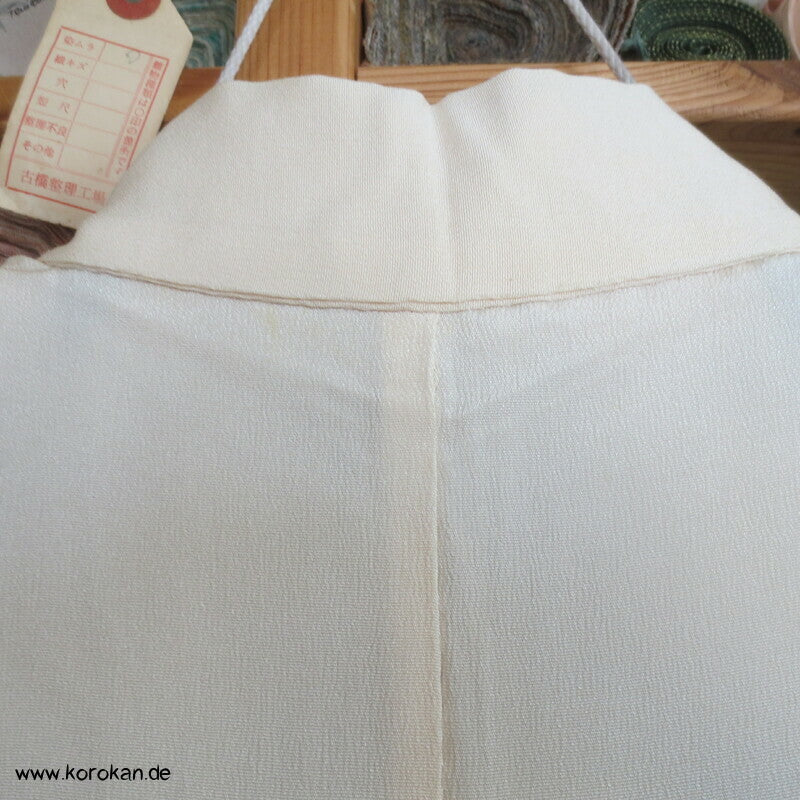 Nakagi Iromuji Kimono, naturweißer Seidencrepe