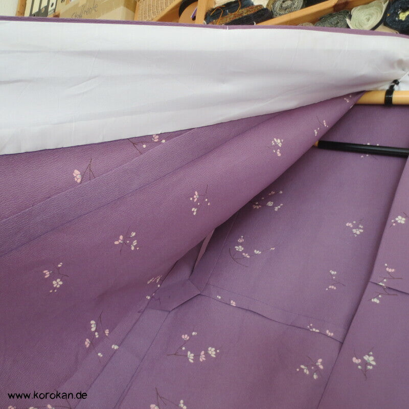 Blümchen Crepe Hitoe Komon Kimono