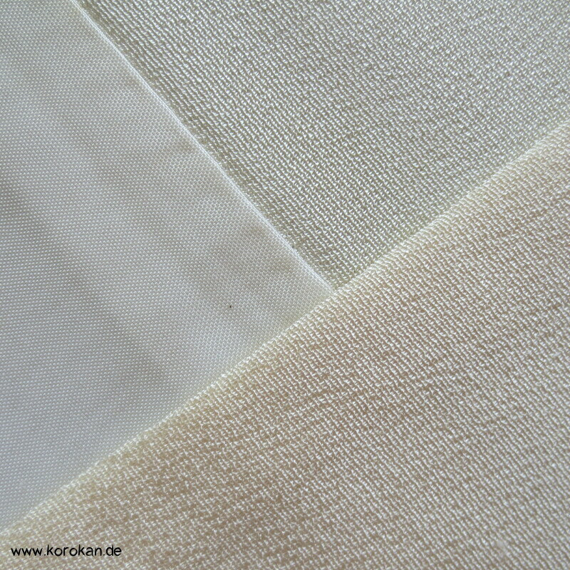 Nakagi Iromuji Kimono, naturweißer Seidencrepe