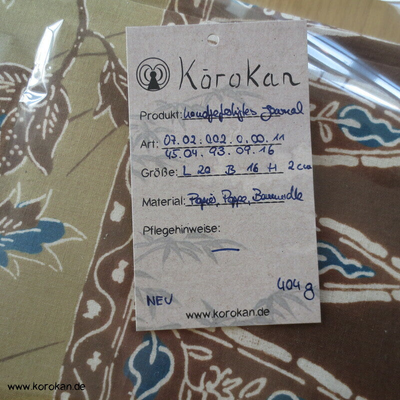 Tagebuch, Journal, Blanko Buch, japanische Baumwolle