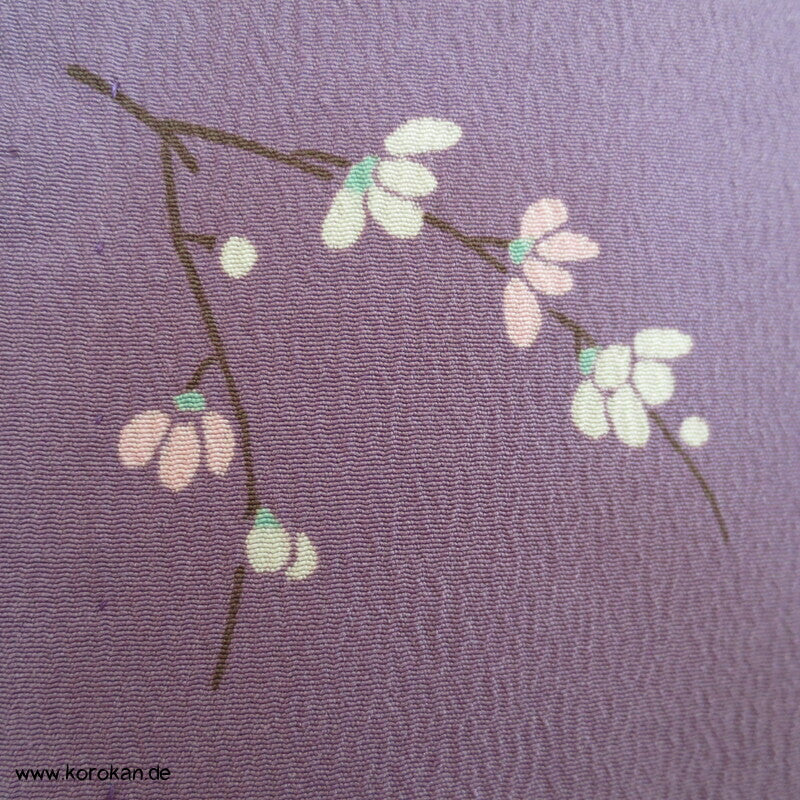 Blümchen Crepe Hitoe Komon Kimono