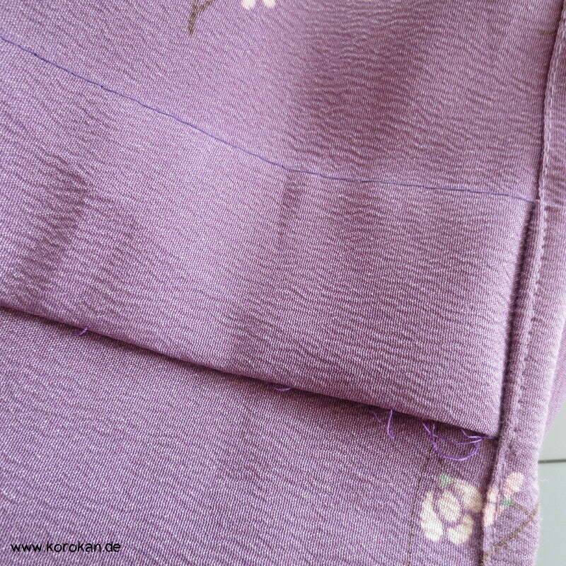 Blümchen Crepe Hitoe Komon Kimono