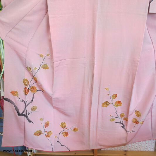 Herbst Zweige auf Schneegestöber Damast Homongi Kimono