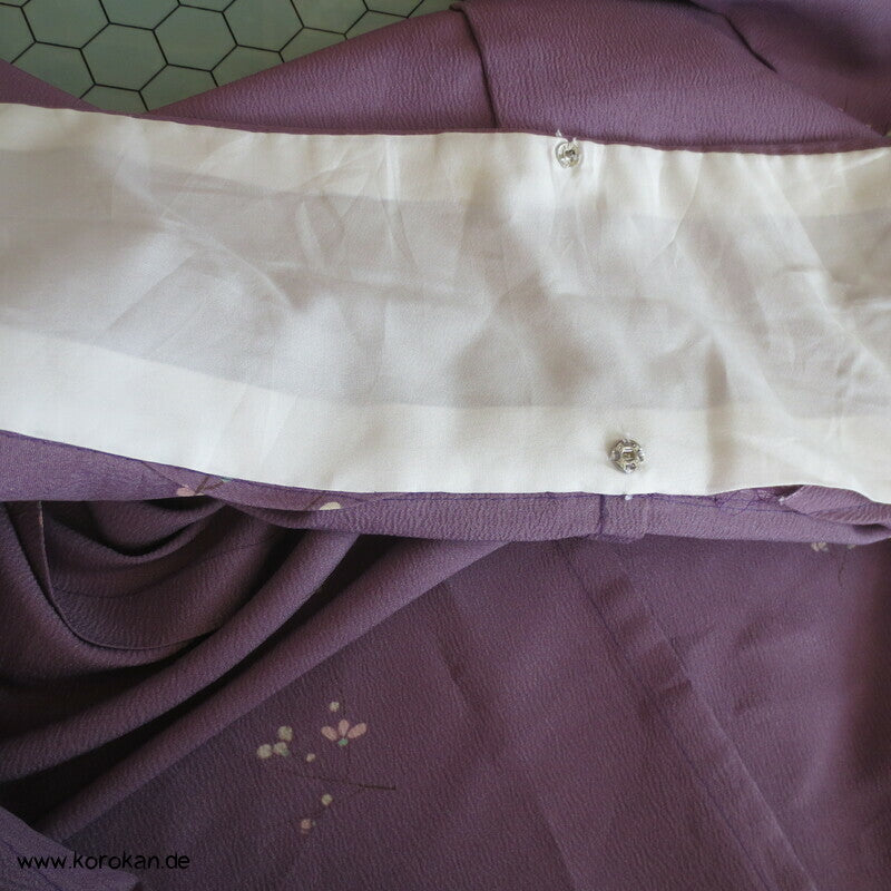Blümchen Crepe Hitoe Komon Kimono