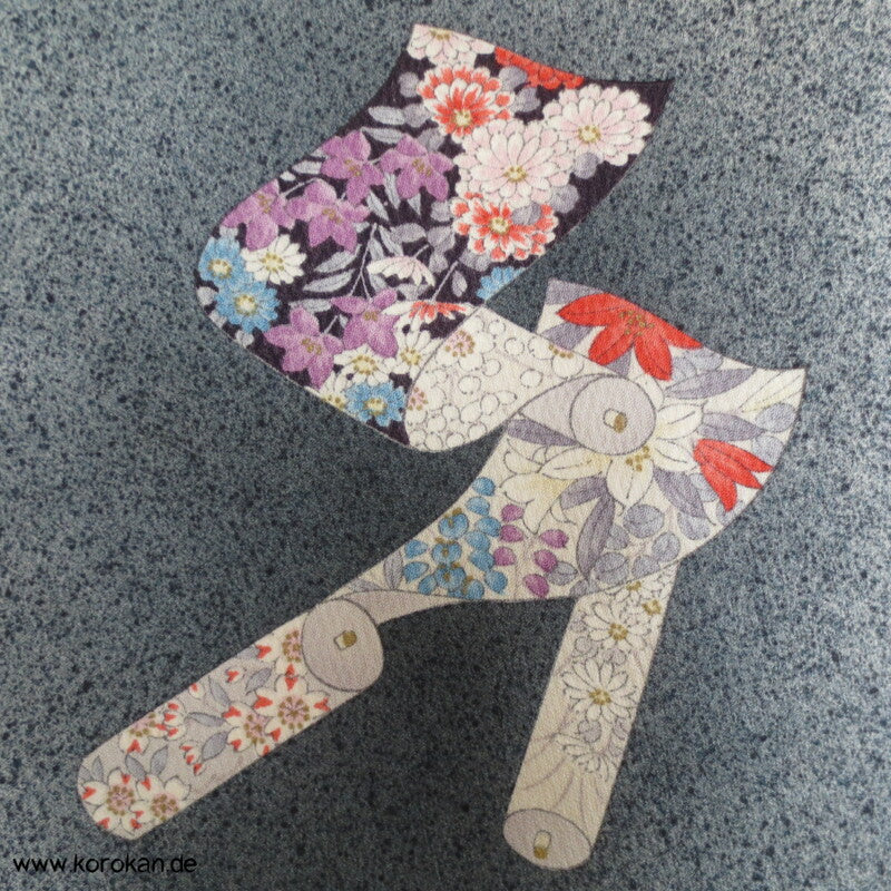 Stoffrollen Komon Seiden Kimono