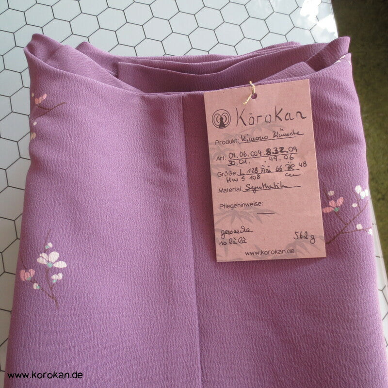 Blümchen Crepe Hitoe Komon Kimono