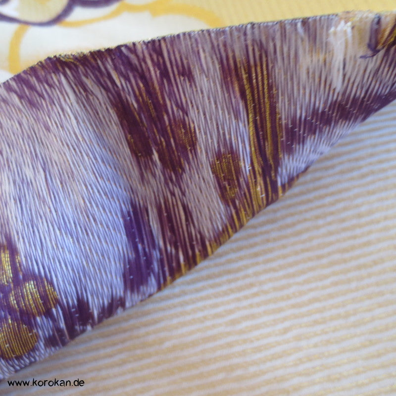 Ume gold Ichikura Brokat , Fukuro Obi Material