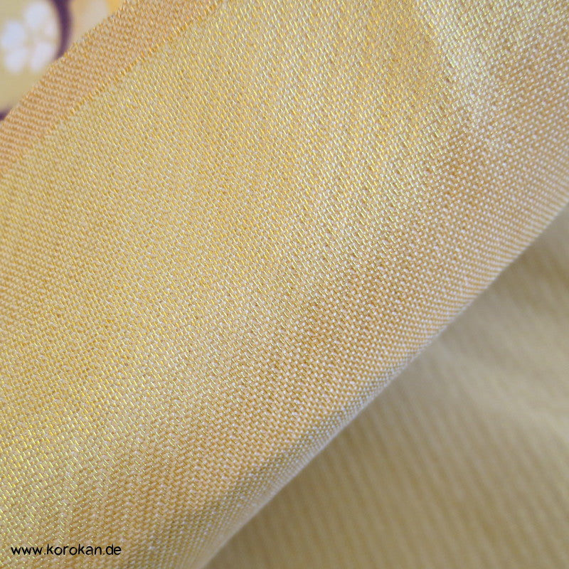 Ume gold Ichikura Brokat , Fukuro Obi Material