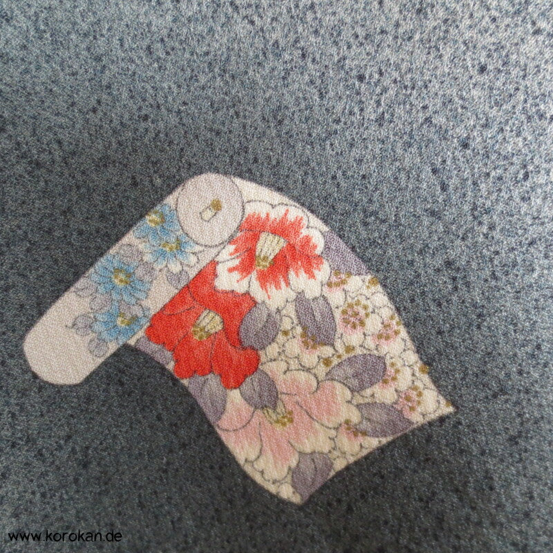 Stoffrollen Komon Seiden Kimono