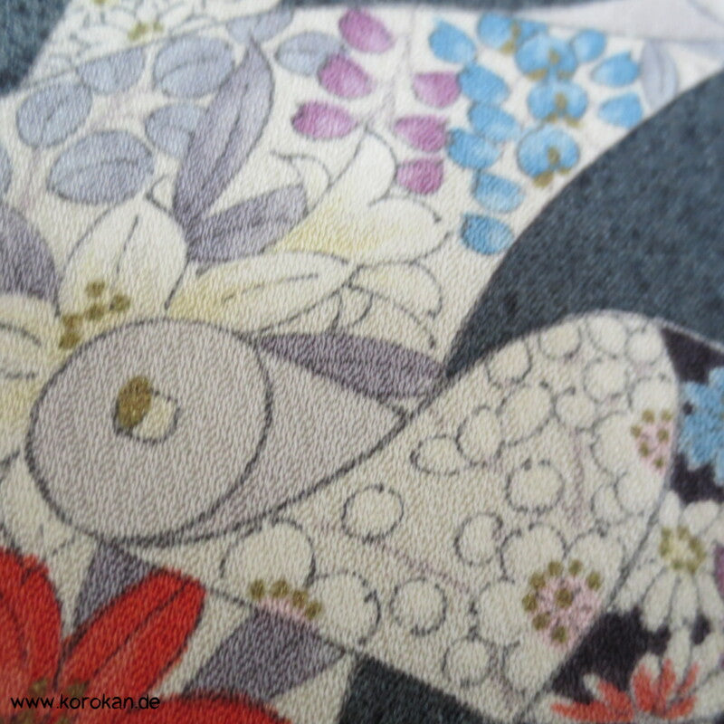 Stoffrollen Komon Seiden Kimono