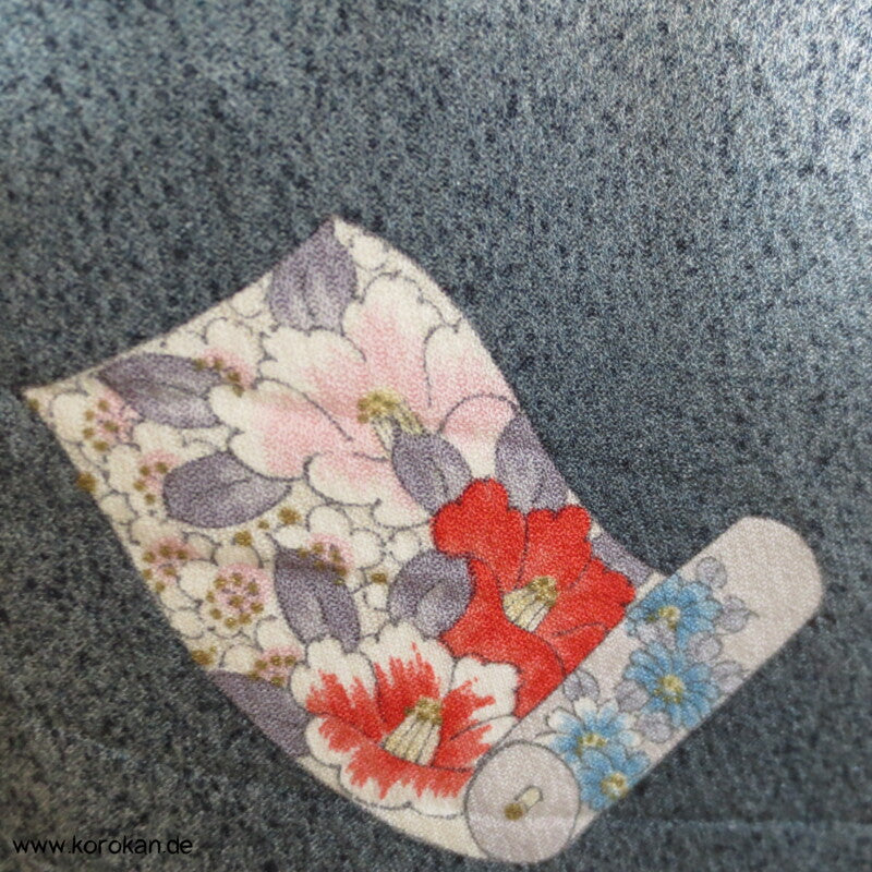Stoffrollen Komon Seiden Kimono