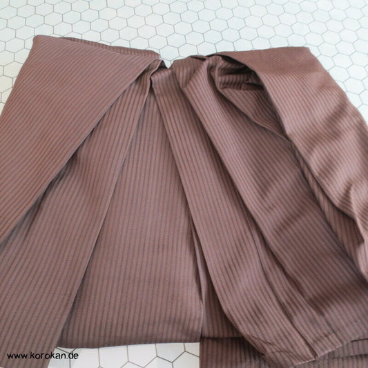 braun schwarz gestreifte Hakama - Umanori Hose
