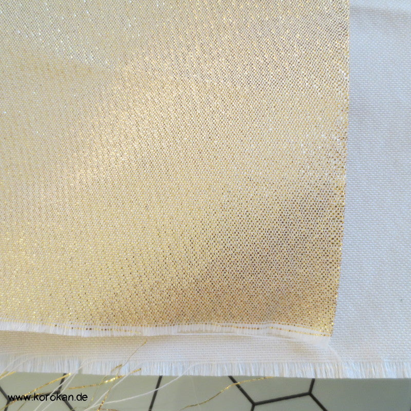 uni gold Ichikura Brokat für Obi