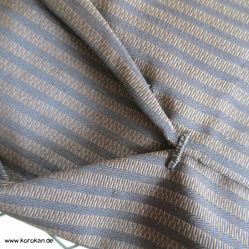 braun schwarz gestreifte Hakama - Umanori Hose