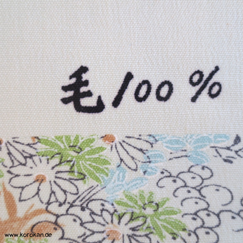 Gartenlandschaft Kimono Wollmusselin