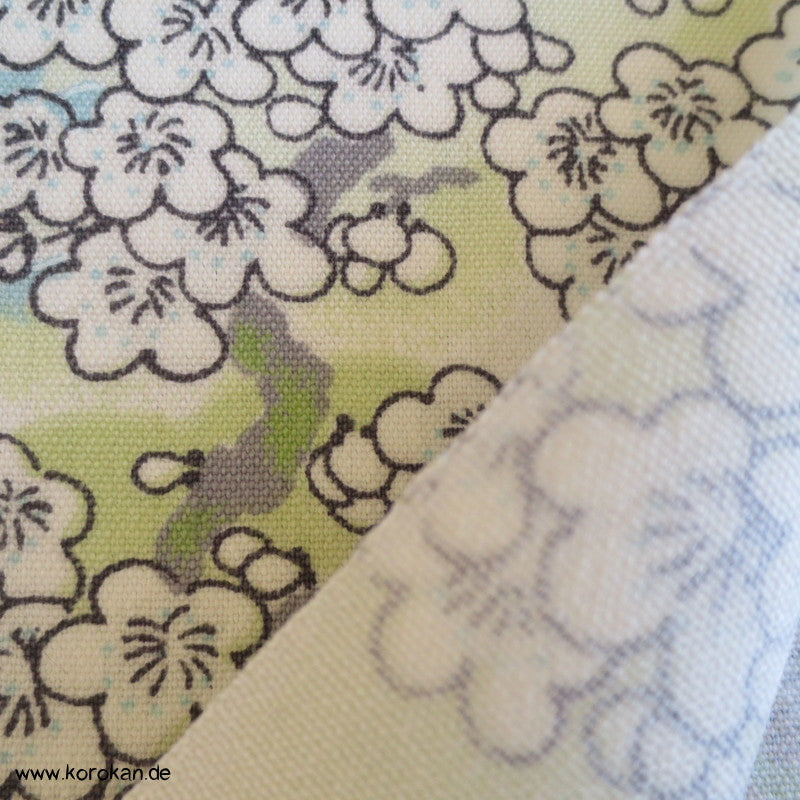 Gartenlandschaft Kimono Wollmusselin