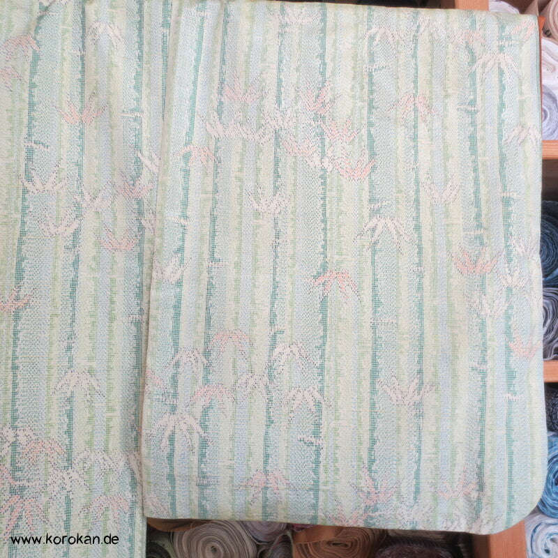 Tsumugi Seiden Kasuri Bambusmuster Kimono