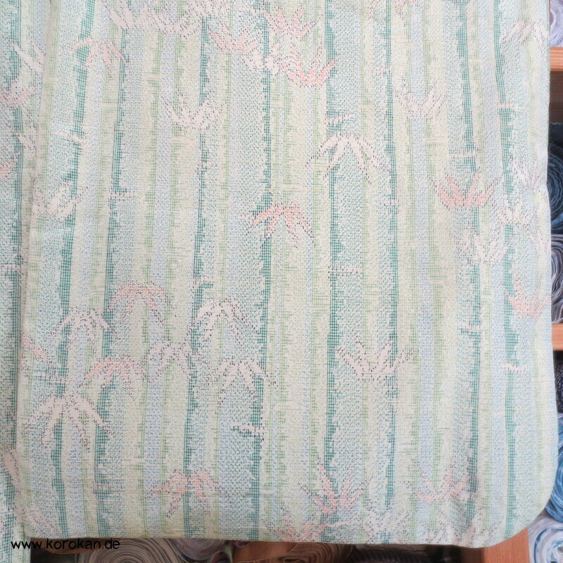 Tsumugi Seiden Kasuri Bambusmuster Kimono