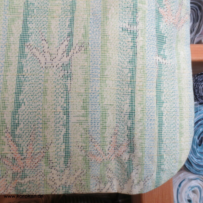 Tsumugi Seiden Kasuri Bambusmuster Kimono