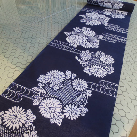 Kiku Kusudama Egasumi Yukata Kimono Baumwoll Stoff
