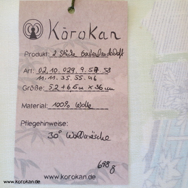 Gartenlandschaft Kimono Wollmusselin