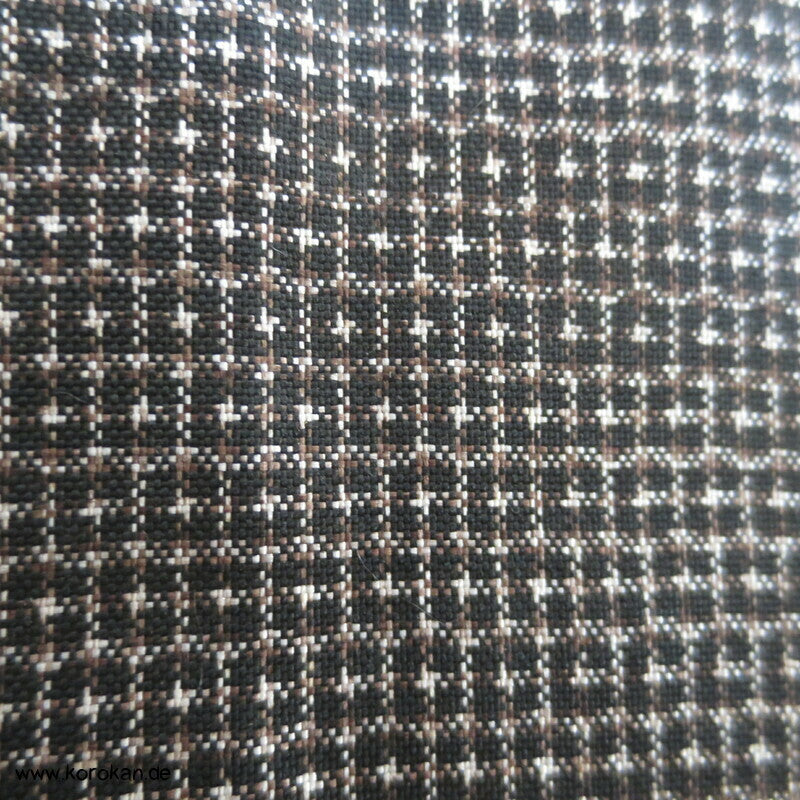 Oshima Tsumugi Seiden Komon Kimono, dunkelbraun