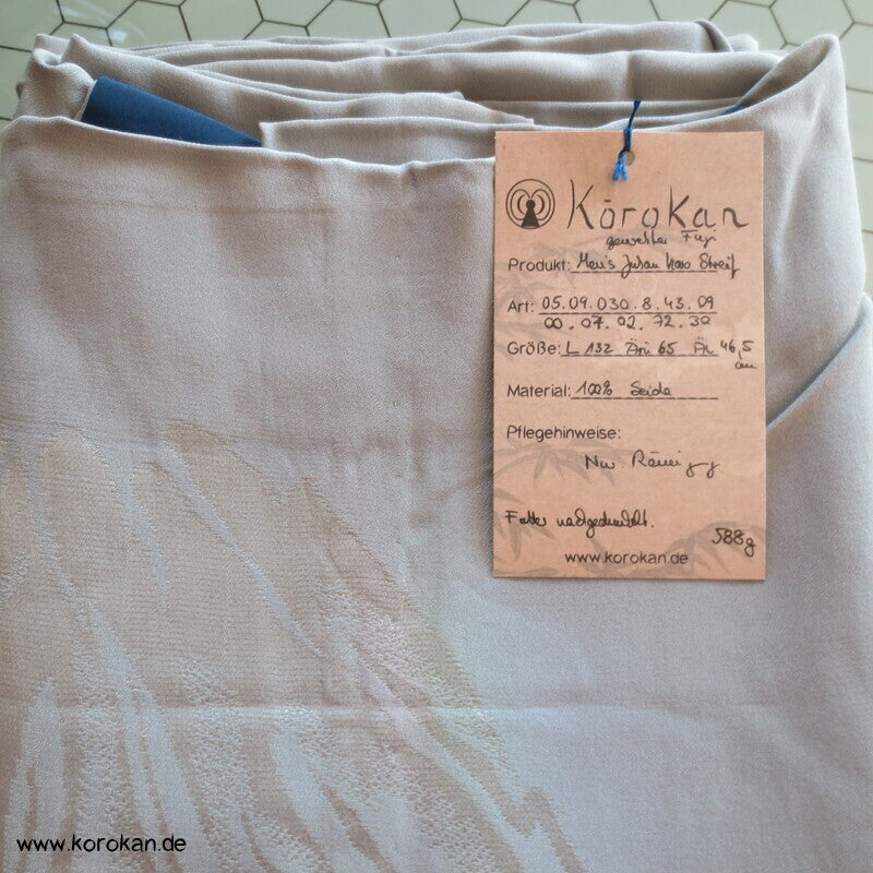 Karo Streifen auf Rinzu Seidendamast Fuji san Männer Juban Unterkimono