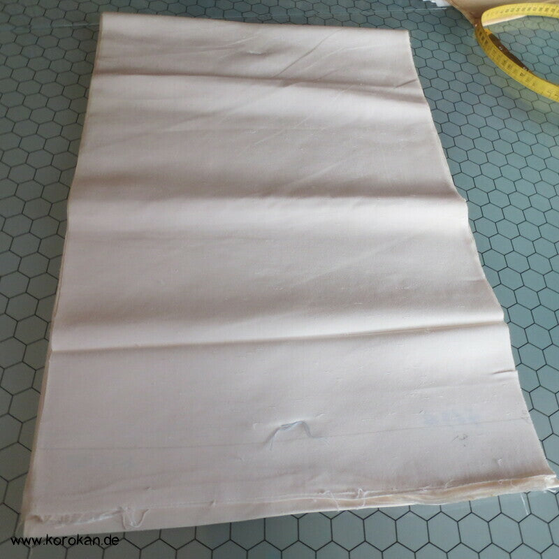 naturfarbene Fushi Tsumugi Seide Tanmono für Kimono