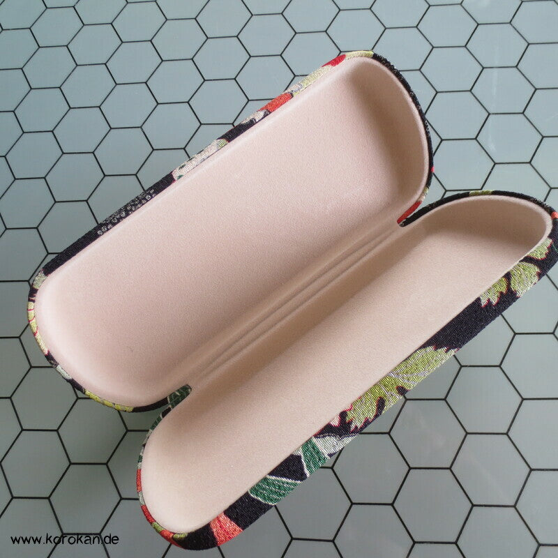 japanisches Brillenetui - Hardcase bezogen mit Chirimen Seidencrepe