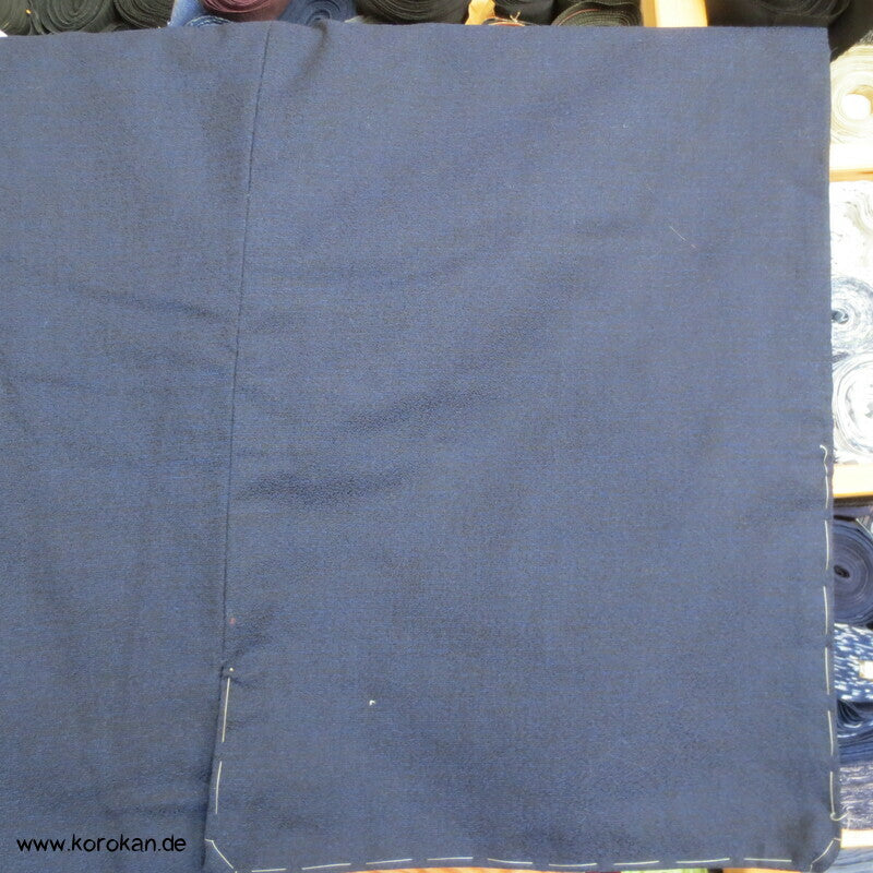 blau melierte Wolle Hitoe Kimono