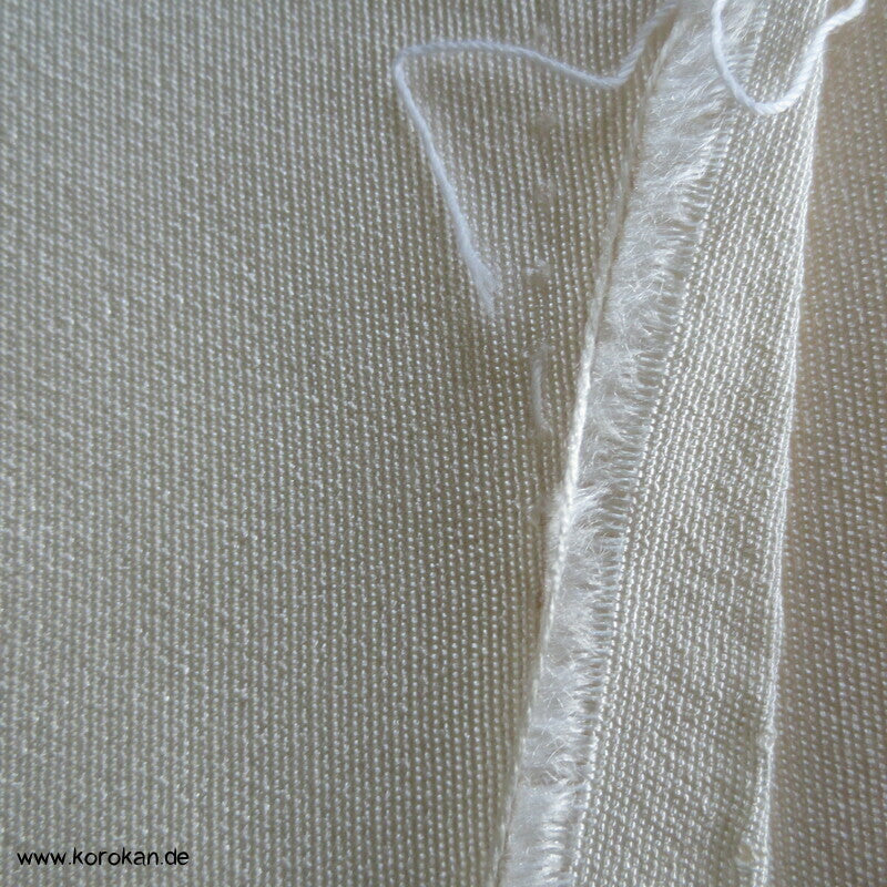 naturfarbene Fushi Tsumugi Seide Tanmono für Kimono
