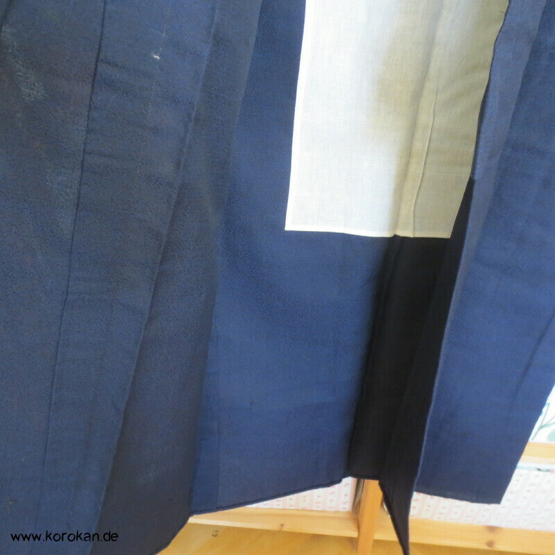 blau melierte Wolle Hitoe Kimono