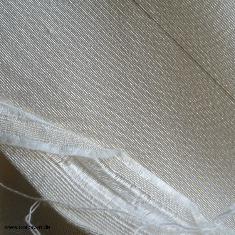 naturfarbene Fushi Tsumugi Seide Tanmono für Kimono