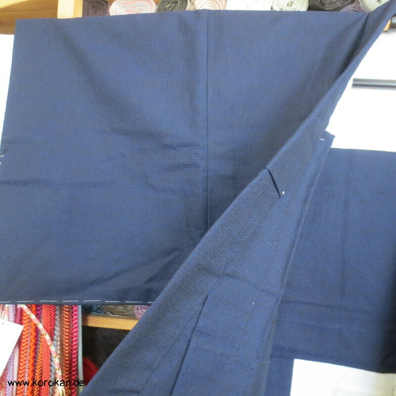 blau melierte Wolle Hitoe Kimono