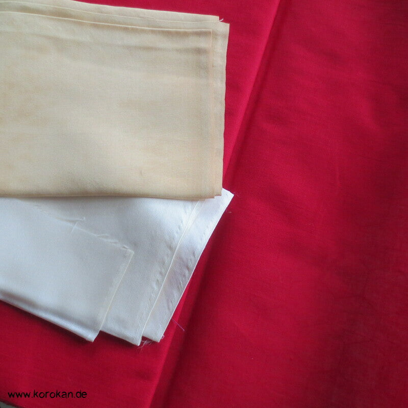 kirschroter Batist Baumwollfutterrest für Kimono