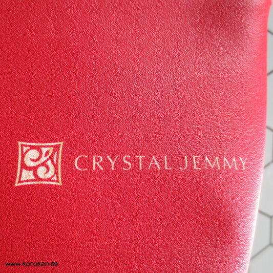 japanische Crystal Jenny Kulturbeutel - rot mit japanische Blüten
