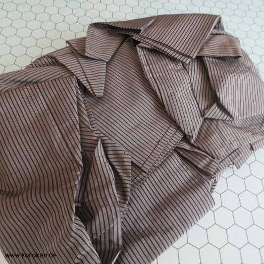 Sommer Rho Seide gestreifte Hakama - Andon - Rock - Typ