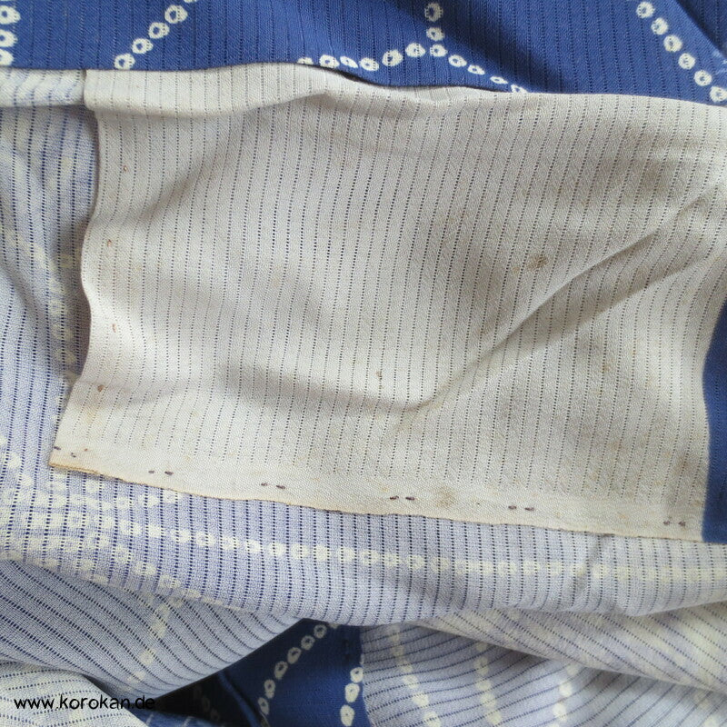 Asanoha Batik Shibori Hitoe Kimono, Rho Seide